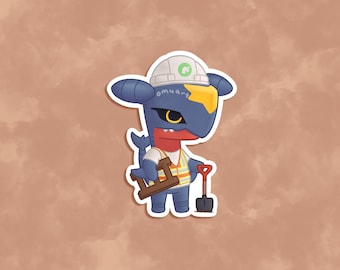 Garchomp ACxPKMN Sticker - Matte, Vinyl