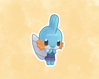 Mudkip ACxPKMN Sticker - Matte Vinyl