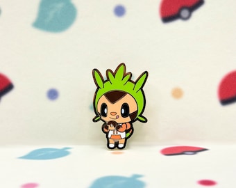 Chespin ACxPKMN Enamel Pin