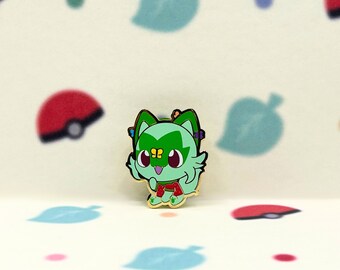 Animal Crossing Sprigatito Enamel Pin