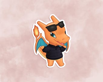 Charizard ACxPKMN Aufkleber - Matt, Vinyl