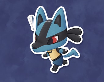 Lucario ACxPKMN-sticker - mat, vinyl