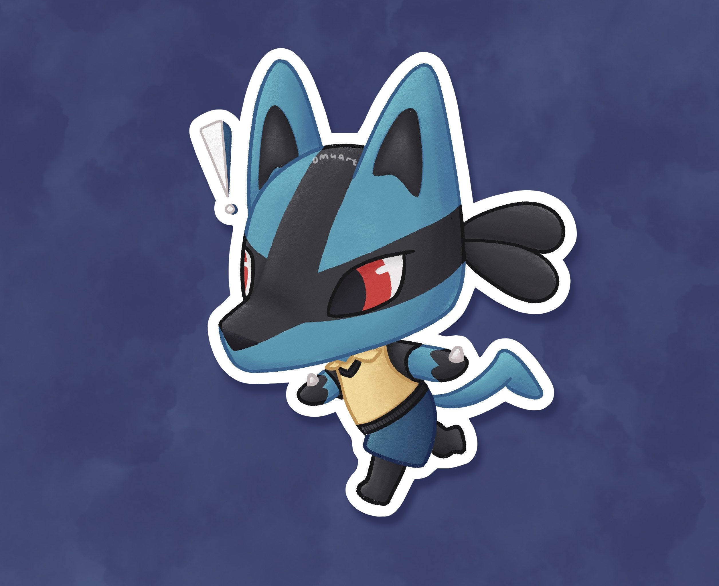 Shiny Mega Lucario Vinyl Sticker