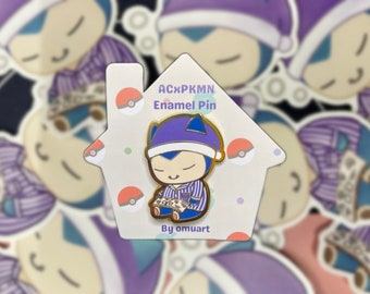 Animal Crossing Snorlax Enamel Pin