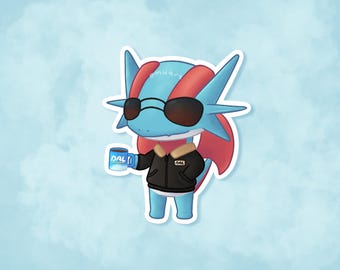 Salamence ACxPKMN Aufkleber - Matt, Vinyl