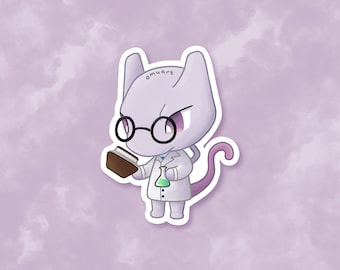 Mewtwo ACxPKMN Sticker - Matte, Vinyl