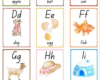 Alphabet Posters - Watercolour