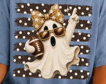 Coquette Ghost Png Football Season Png Game Day Ghost Png Preppy Ghost Png Halloween Ghost Png Fall Png Designs Girly Digital Download