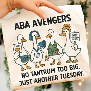 Funny Rbt Png Aba Png Shirt Silly Goose Sublimation Designs Behavior Therapy Bcba Png Downloads POD License Digital Commercial License
