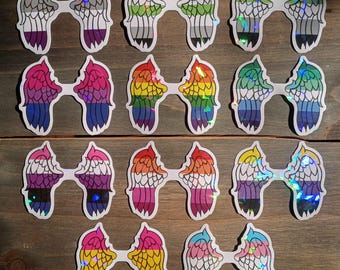 Wings of Pride [3 pcs] | LGBTQ+ Pride Stickers