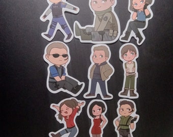 Resident Evil Stickers | Leon S Kennedy, Chris Redfield, and More! | 2.5" Matte Vinyl Stickers