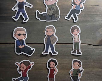 バイオハザード 2.5インチ ビニールステッカー | レオン・ケネディ