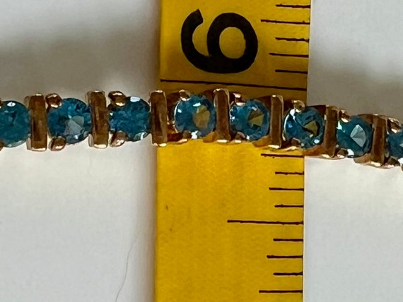 UTC 925 Gold Over Silver 7” Chain Link Bracelet w… - image 5
