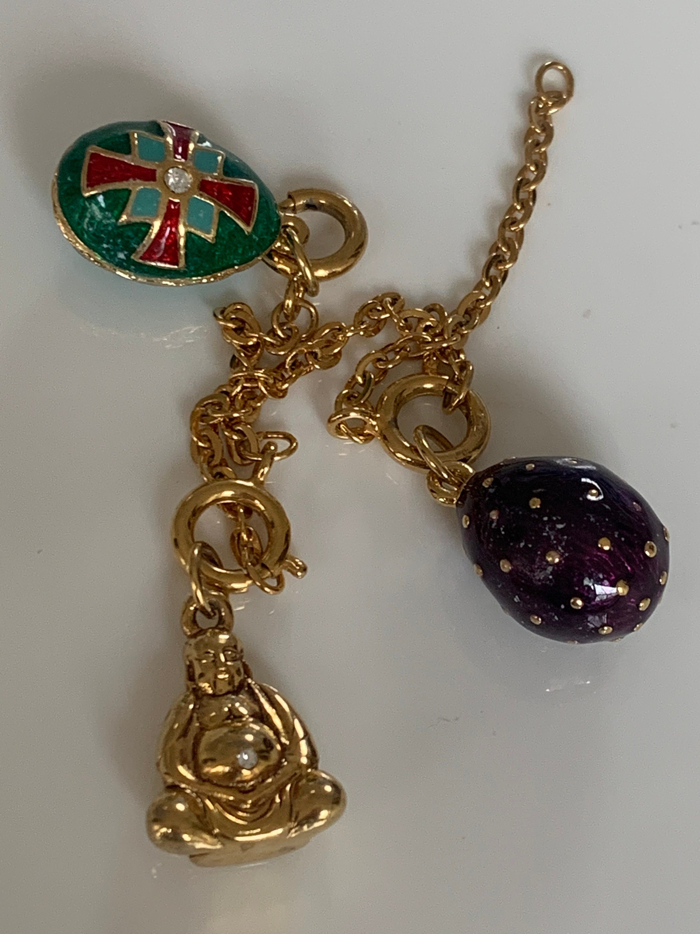 Choice of JOAN RIVERS ENAMEL EGG CHARM or 15" Chain Choice of JOAN RIVERS ENAMEL EGG CHARM or 15" Chain