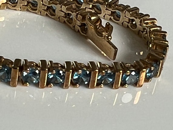 UTC 925 Gold Over Silver 7” Chain Link Bracelet w… - image 4