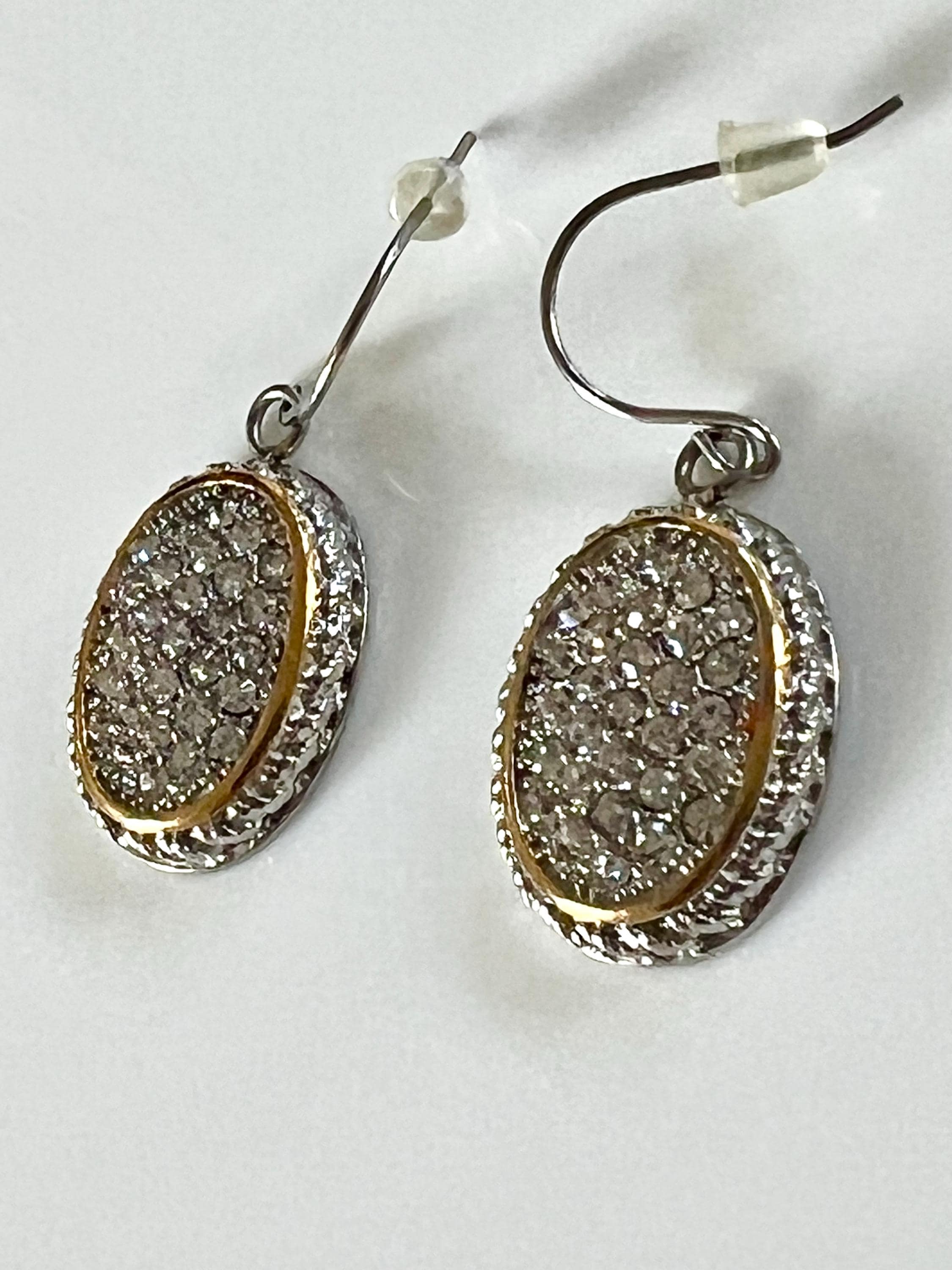 Dangle Crystal Earrings Stainless Steel by DSMK