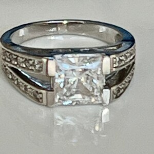 14k Do Cz 14k Ring Etsy
