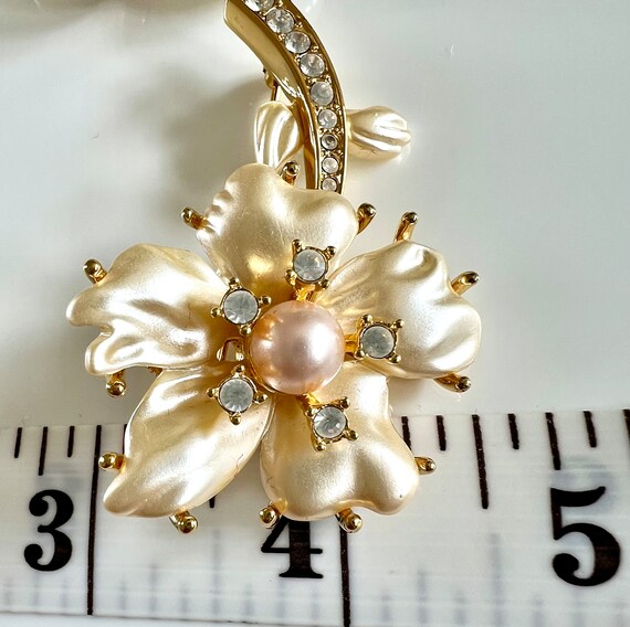Kenneth Jay Lane KJL Rare River Flower Brooch Pin… - image 7
