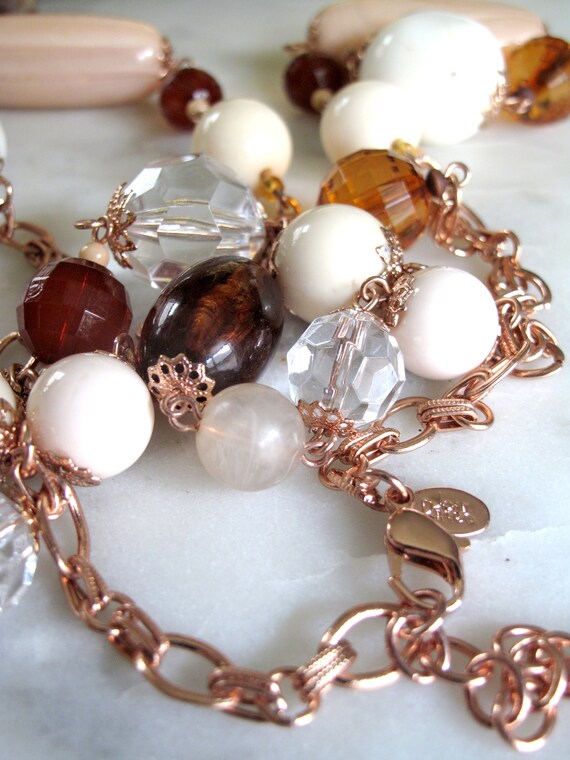 Vintage Signed Joan Rivers Beaded Necklace