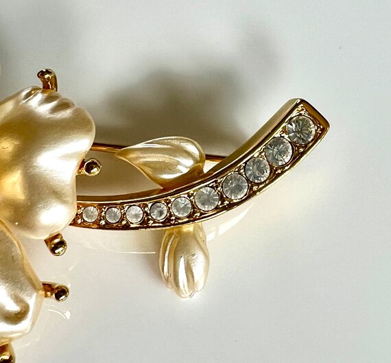 Kenneth Jay Lane KJL Rare River Flower Brooch Pin… - image 4
