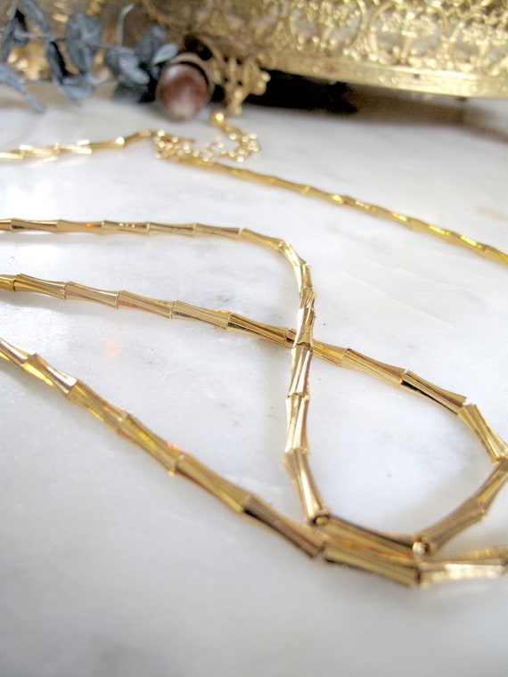 Vintage Joan Rivers Classics Bamboo Necklace
