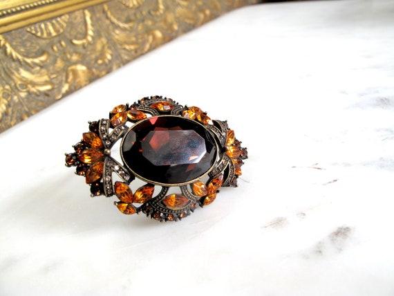 Joan Rivers -signed-Ruby-Enamel- Rhinestone-amber-