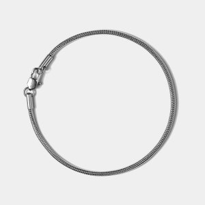 Silver Snake Chain Bracelet for Men - Elegant Modern Jewelry, Ideal for Any Occasion | Unisex Gift for Him