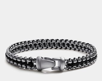 Stainless Steel Link Bracelet - Modern Men’s Jewelry
