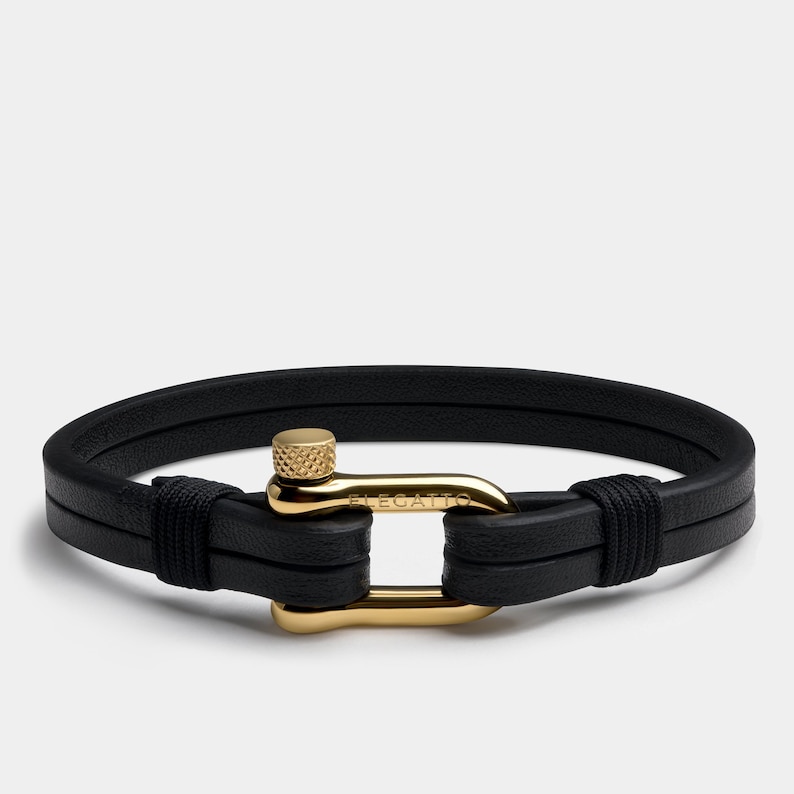 Black Leather Rope Bracelet for Men - Minimalist Unisex Jewelry, Perfect for Father’s Day, Graduation, or Birthday