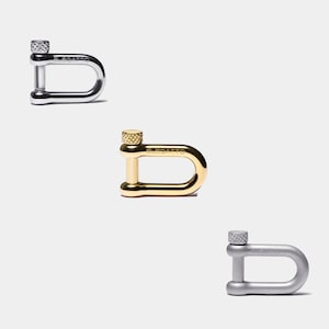 Silver U Shaped Shackle Set, DIY Bracelet Buckle, D Shackle Fastener, Nautical Rope Clasp, U Lock Clasp With Screw Rod, Clasp Jewelry Making