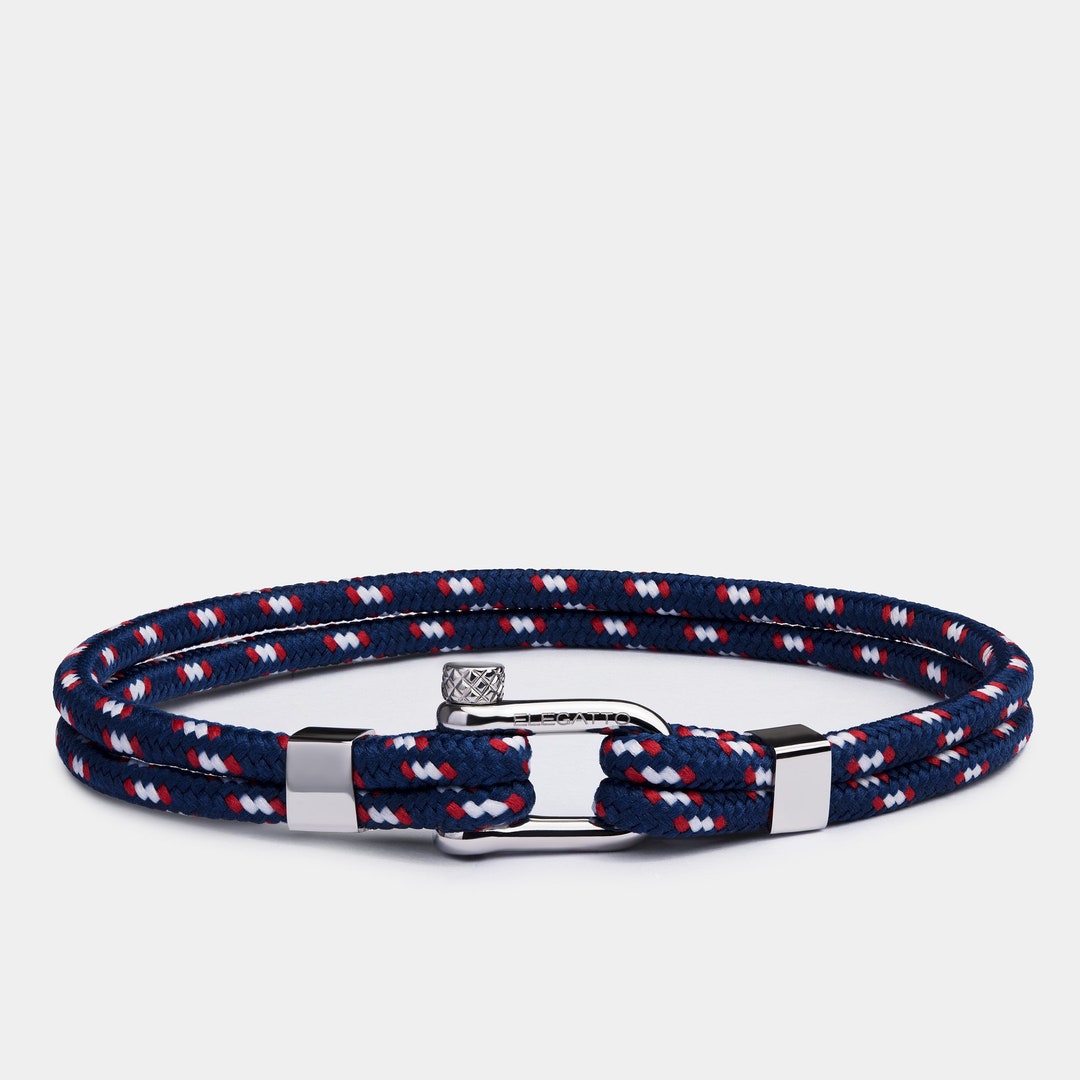 Nautical Mens Bracelet, Rope Bracelet Men, Men Gift Idea, Cord Bracelet
