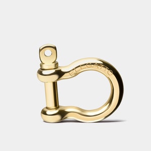 Gold Plated Horseshoe Shackle Closure - Versatile Screw Clasp for Men&#39;s Necklaces & Bracelet Crafts