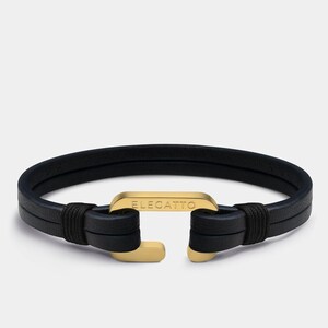 Black Leather Rope Bracelet for Men - Minimalist Unisex Jewelry, Perfect for Father’s Day, Graduation, or Birthday
