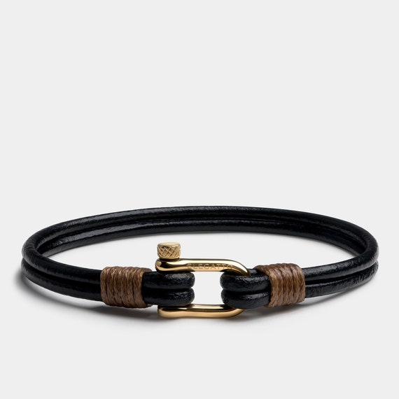 Leather Rope Stainless Steel Braided Leather Bracelet Simple - Temu