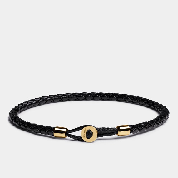 Set Di Braccialetti Uomo In Acciaio Inossidabile Placcato Oro 18K – Con Numeri Romani E Corona, Regalo Di Lusso