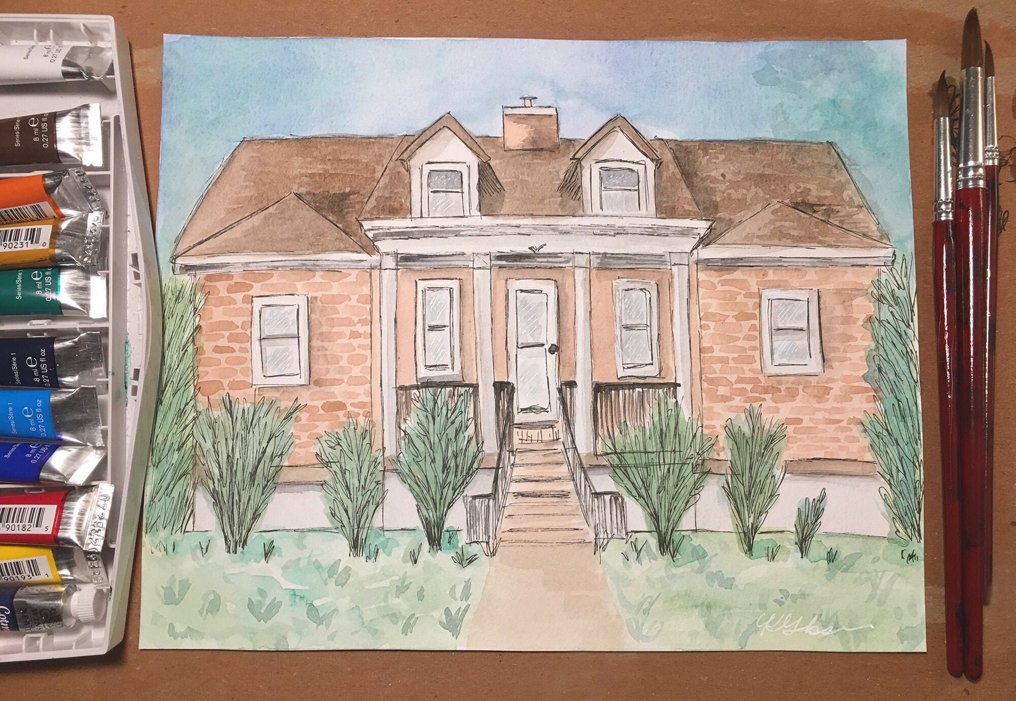 Custom House Painting Etsy