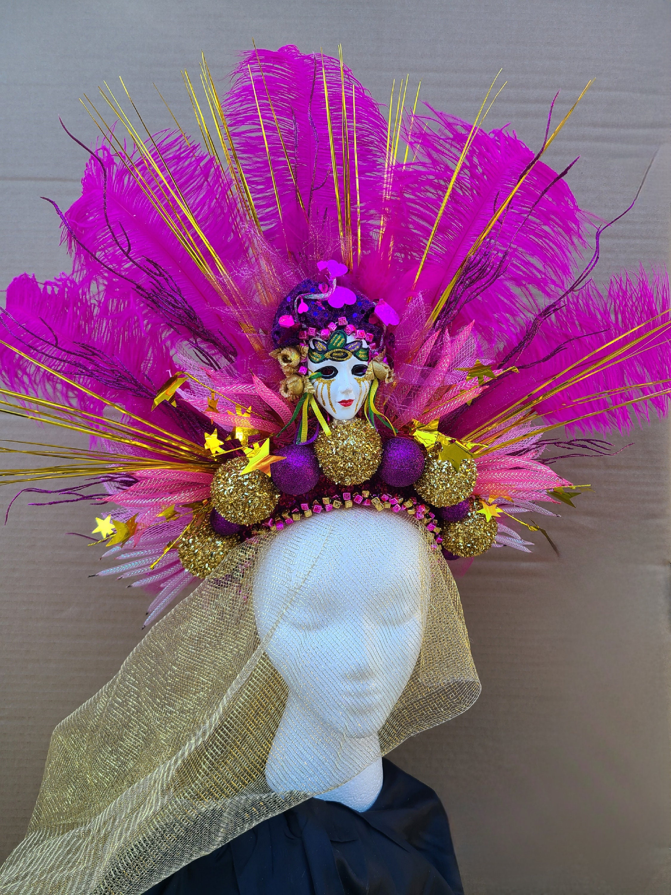 new orleans mardi gras headdress