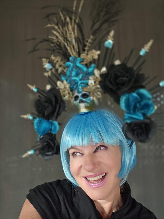 La Catrina Halo, Catrina Halo, Halloween Headband, Day of  display picture 3