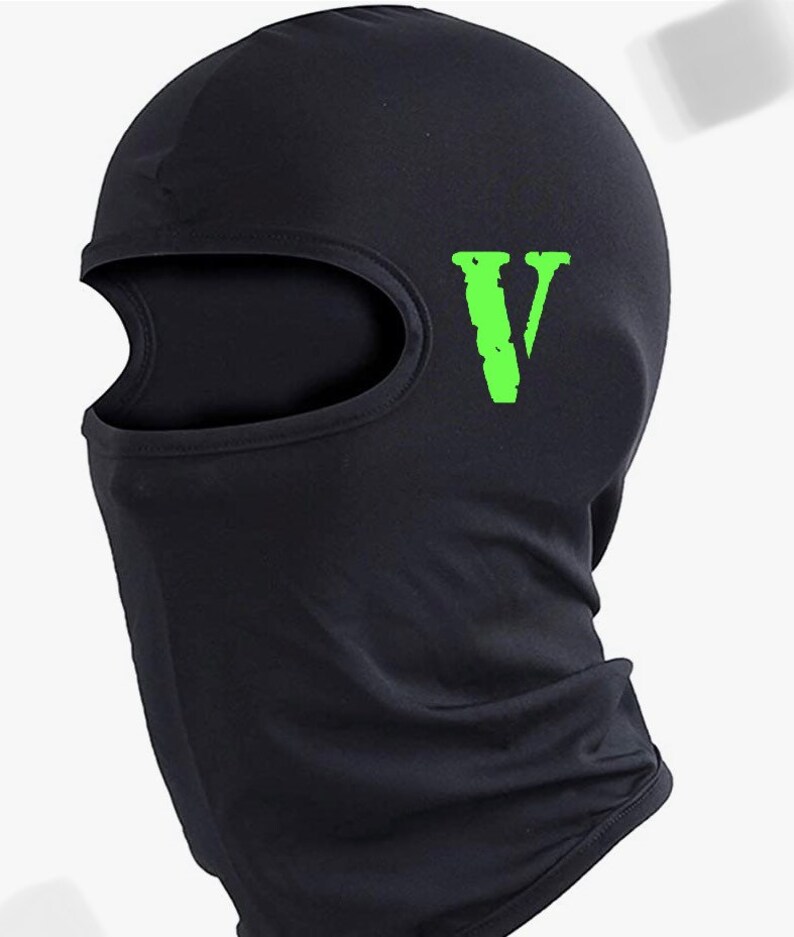 V Balaclava Ski Mask for Men and Women 1 Size Fits All 1 Hole Black Ski