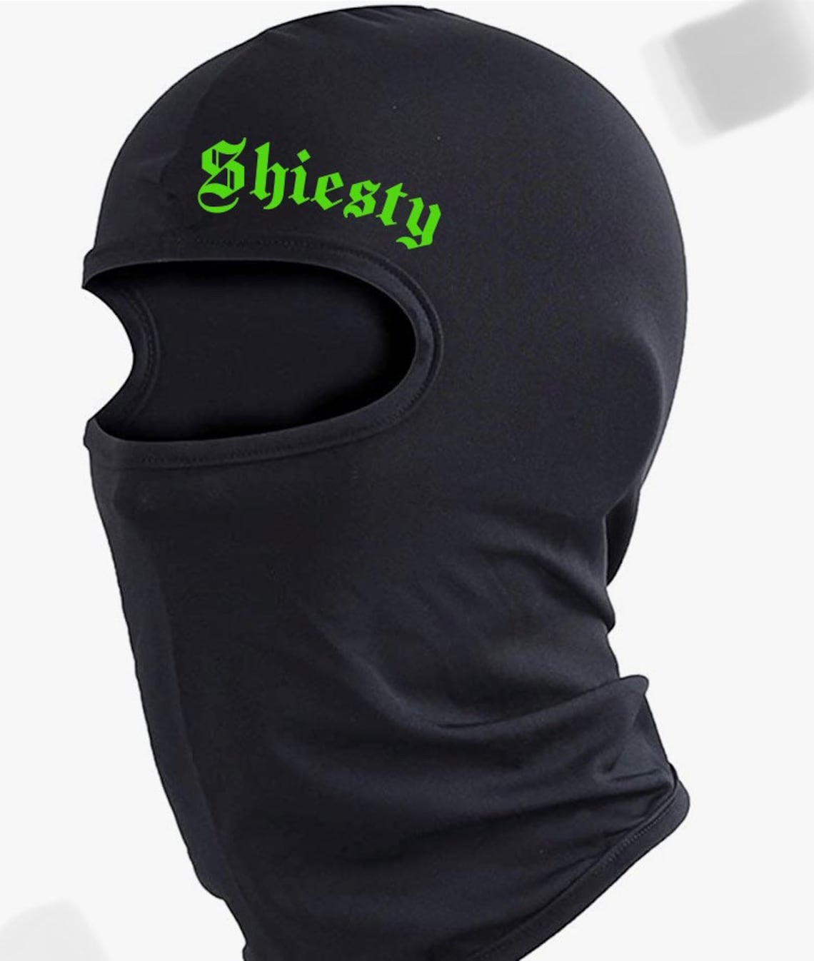 Shiesty Custom Unisex Black Adjustable Balaclava Ski Mask Etsy