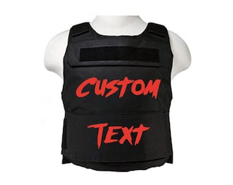 Custom tactical fashion discreet vest, plate carrier, personalized text bulletproof vest (s-XL)