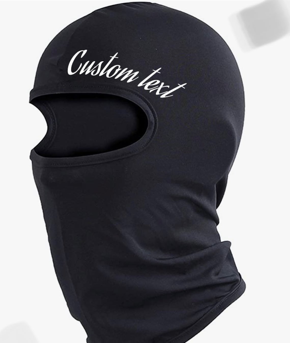 Custom Ski Mask Personalized Text Printed Ski Mask Custom Etsy