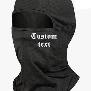 Reversible Heart Shape Cut Out Ski Mask Balaclava Double Thick Rib 