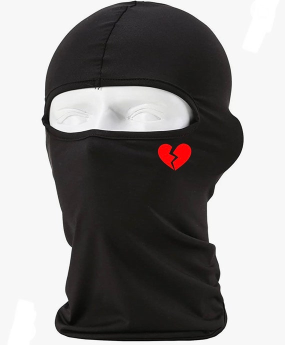 Buy Black Broken Heart Ski Mask, Breathable Balaclava One Size Fits All,  Custom Shiesty Mask, Gift for Him, Halloween Mask, Handmade Gift Online in  India 