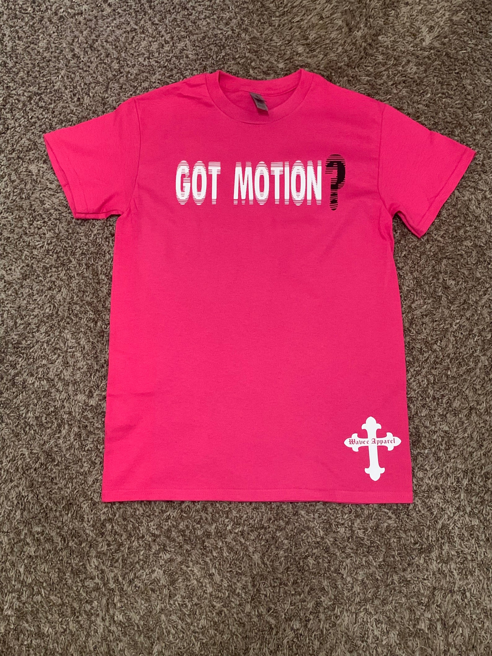 Wavee Apparel got Motion White Tshirt, 100% Cotton White Custom Graphic