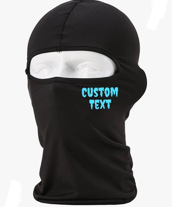 Texto personalizado pasamontañas negro Máscara de esquí para hombres y  mujeres talla única / transpirable / ajustable, regalo para él, máscara  tímida de invierno -  México