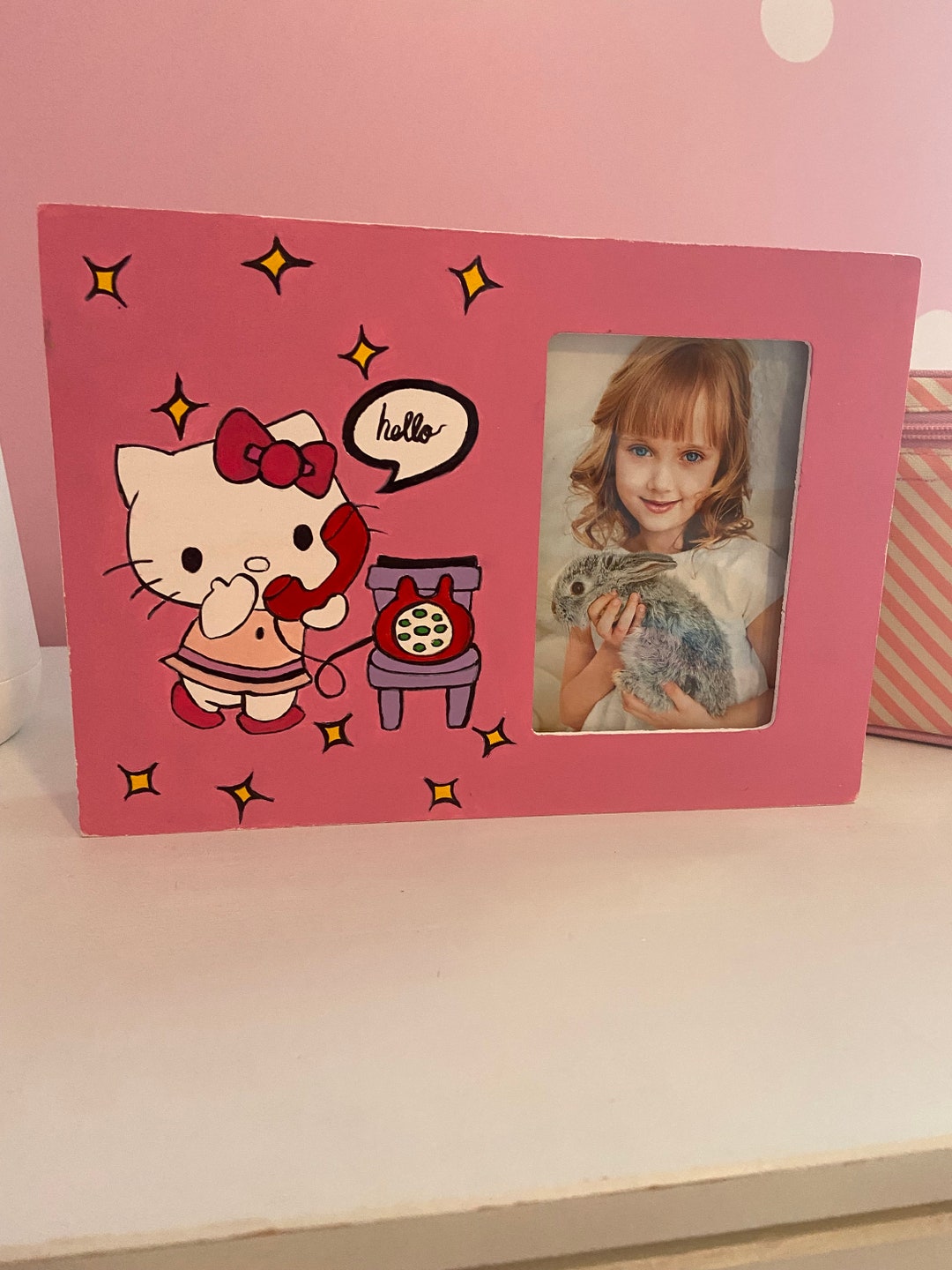 Hello Kitty Picture Frame Hello Kitty Photo Frame Hello Etsy