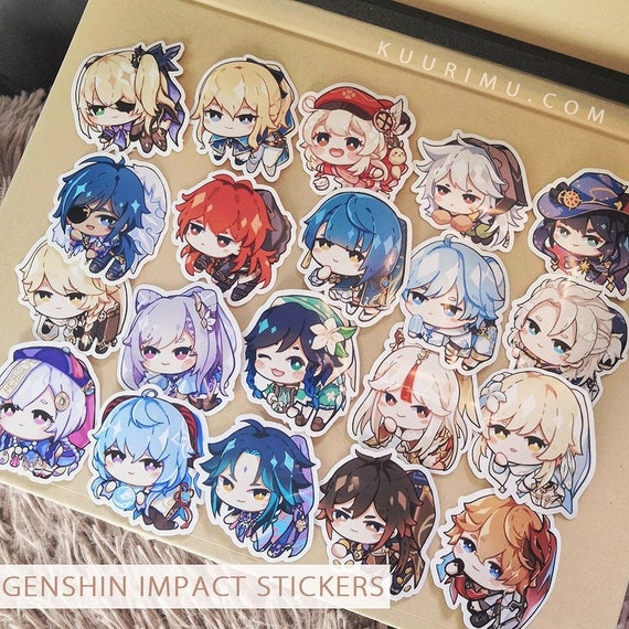 Genshin Impact Stickers Glossy | Etsy