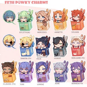 FE3H Pawky Acrylic Keychains