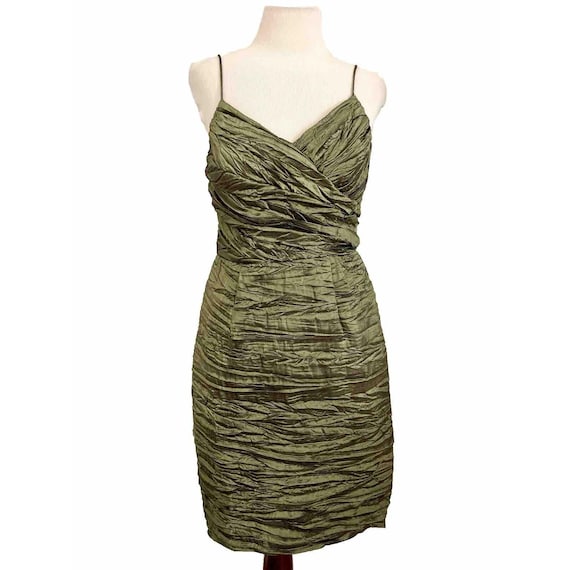 VTG Niki Livas Dress Green Size 4 Spaghetti Straps Rushed Pencil Formal  Prom - Etsy Canada